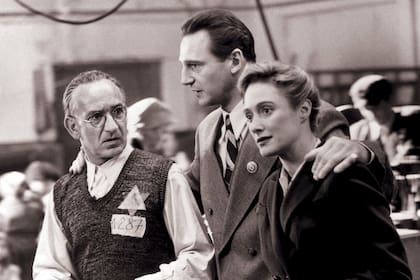 La lista de Schindler, con Ben Kingsley, Liam Neeson y Caroline Goodall