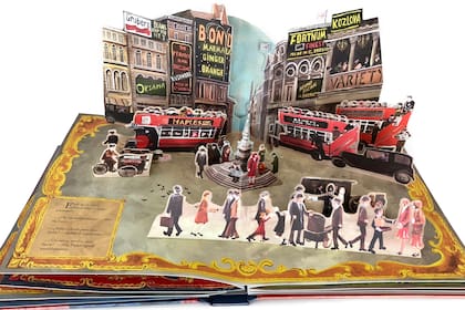 Paddington, Londres desplegable, realizado por las ilustradoras Joanna Bill y Olga Baumert