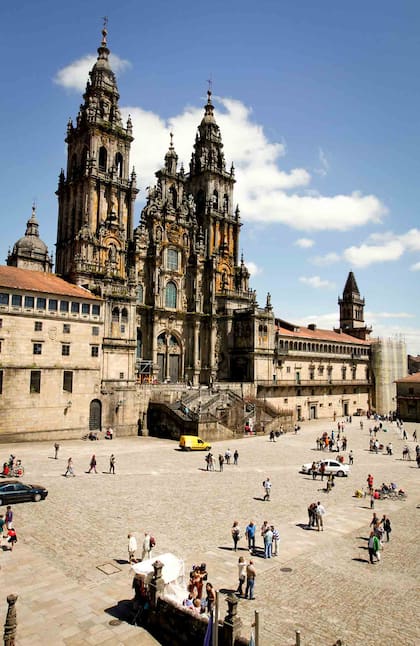 Catedral de Santiago de Compostela y la Plaza del Obradoiro.