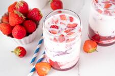 Batido de frutillas coreano