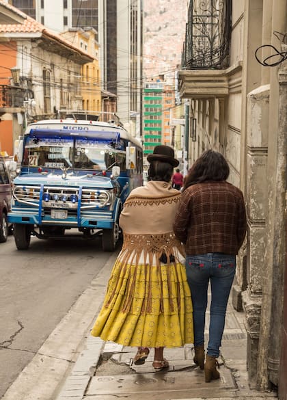 Tradición y modernidad en el centro de La Paz.