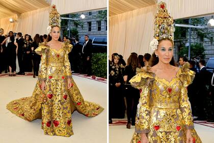 Sarah Jessica Parker con este impresionante diseño firmado por Dolce Gabbana