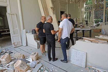 La casa, de principios de siglo XX, que sobrevivió a todas las guerras que devastaron el Líbano, quedó en ruinas tras el estallido del 4 de agosto