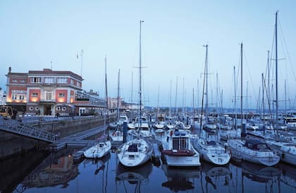 Una vista del paseo de la Dársena, de La Coruña, escenario del primer día de celebraciones.