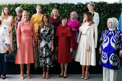 todas las primeras damas, juntas para la segunda foto de acompañantes del G20