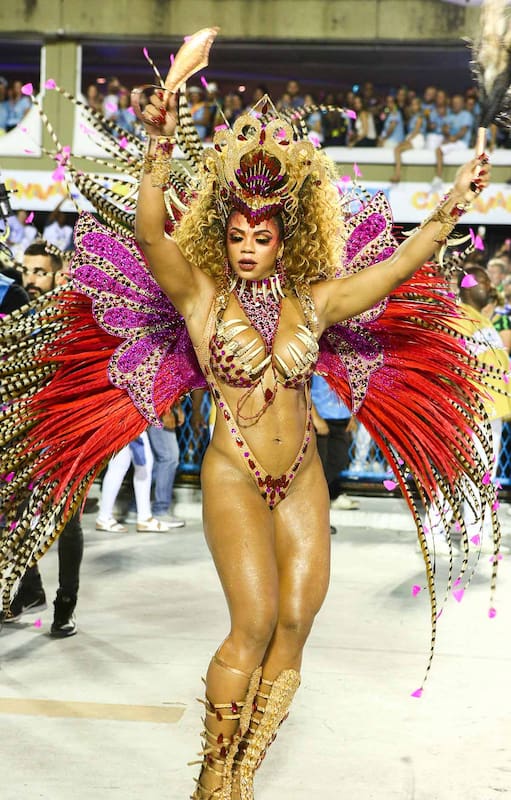 A plena celebración en el Sambódromo.
