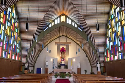 La parroquia del Sagrado Corazón, en Puerto San Julián.