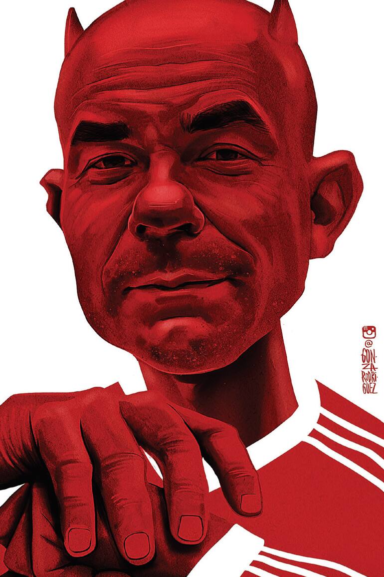 Sacheri y su amor incondicional por los diablos rojos.