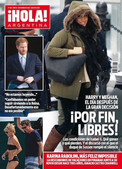 La tapa de la revista ¡Hola! Argentina de esta semana