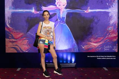 Ivana Figueiras, quien tiene una hija con Tomás Guarracino, fue muy cómoda a ver el estreno