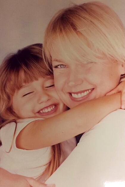 Un retrato con su mamá, Xuxa.