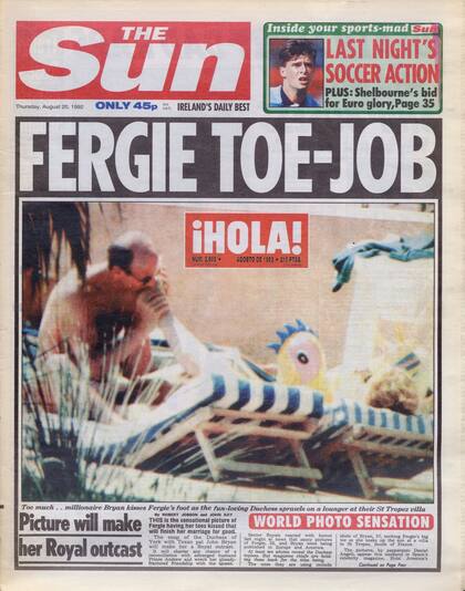 La tapa de The Sun que batió récords de ventas.