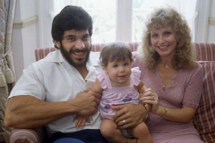 La pareja junto a su hija Shanna
