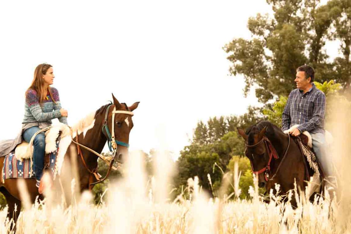 A caballo en la Posada Itaca.