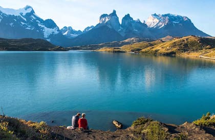 Un descanso con la imponente vista de los paisajes del parque.