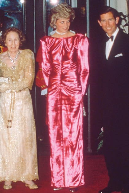 Diana, en 1985, cuando sorprendió con este diseño metálico