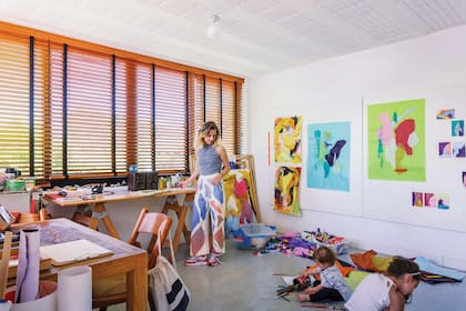 El ambiente tiene una luz fantástica, como todo atelier que se precie.