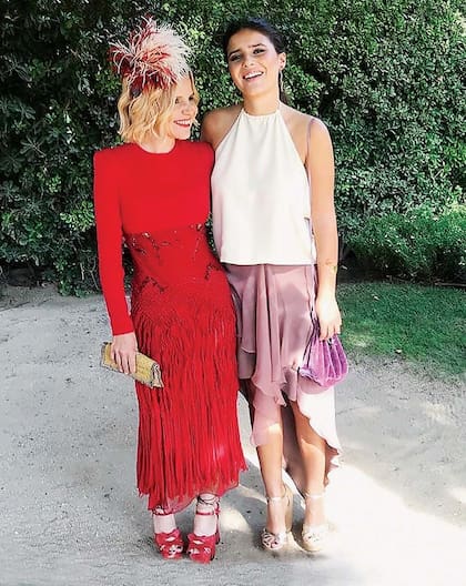 Eugenia Martínez de Irujo, duquesa de Montoro, con su hija, Cayetana Rivera.