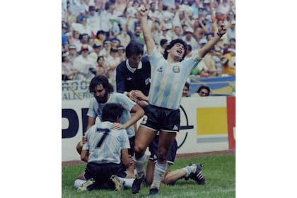 Una de las fotografías que Dani Yako le sacó a Maradona en el Mundial de México 86