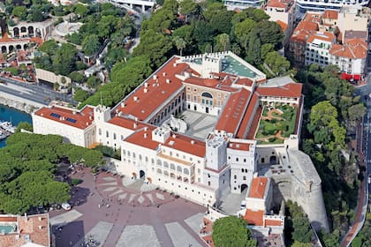 Una imagen aérea del Palacio Grimaldi