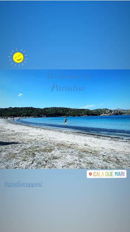 Una postal de la Isla de Caprera, en el Mediterráneo.