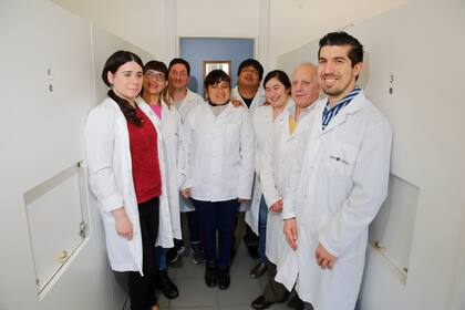 Los panelistas: Paola Gutiérrez, Natalia Malvicini, Carlos Bianchi, Romina Páez, Marcelo Vásquez, Ayelén Giammarco, Marcelo Mourey el director Fernando Pino