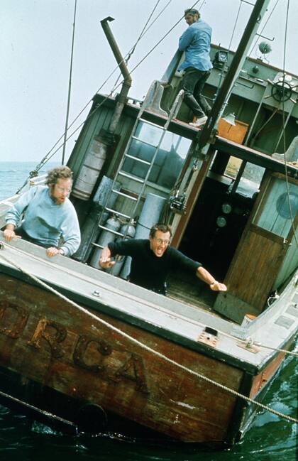 Orca, la embarcación en la que Brody (Roy Scheider), Quint (Robert Shaw) y Matt Hooper (Richard Dreyfuss) salieron a cazar al tuburón
