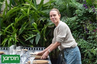 Es chef, fundadora de dos emprendimientos gastronómicos y armó una terraza a su medida