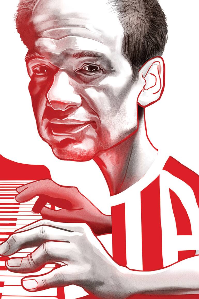 Fanático de Estudiantes, el pianista programa sus conciertos viendo el fixture del pincha.