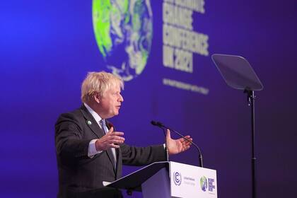 01-11-2021 El primer ministro británico, Boris Johnson, da la bienvenida a los líderes mundiales a la COP26 y les urge a que la cita marque "el principio del fin del cambio climático". POLITICA EUROPA REINO UNIDO SOCIEDAD GOBIERNO DEL REINO UNIDO
