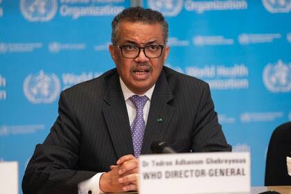 01/01/1970 El director general de la Organización Mundial de la Salud (OMS), Tedros Adhanom Ghebreyesus, en la conferencia de prensa sobre COVID-19 - 9 de marzo de 2020 SALUD OMS