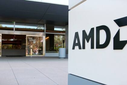 01/01/1970 Logo de AMD en sus oficinas de Santa Clara, en el Campus de California (Estados Unidos) ECONOMIA INVESTIGACIÓN Y TECNOLOGÍA AMD