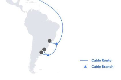 01/01/1970 Trazado del cable submarino de Google denominado 'Firmina' ECONOMIA GOOGLE