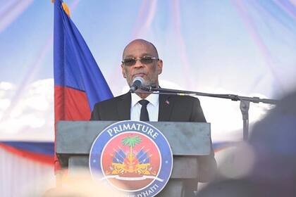 01/01/2023 El primer ministro de Haití, Ariel Henry.  El primer ministro de Haití, Ariel Henry, ha pronunciado un discurso este domingo prometiendo la celebración de elecciones generales, al igual que hizo el año pasado.  POLITICA LATINOAMÉRICA INTERNACIONAL HAITÍ PRESIDENCIA DE HAITÍ