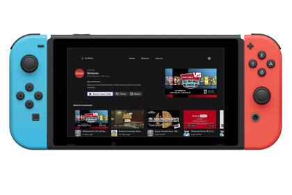 01/11/2023 Aplicación de Twitch en la consola Nintendo Switch. POLITICA TWITCH