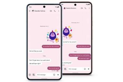 01/12/2023 Personalización del color de la burbuja y el fondo en la app Mensajes. Google celebra los mil millones de usuarios de su aplicación de mensajería con los servicios de comunicación enriquecida (RCS) con nuevas funciones que buscan animar las conversaciones, como la personalización del color de las burbujas o los efectos en reacciones y de pantalla. POLITICA INVESTIGACIÓN Y TECNOLOGÍA GOOGLE