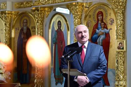 02-05-2021 El presidente de Bielorrusia, Alexander Lukashenko, en una catedral en Turau POLITICA EUROPA INTERNACIONAL BIELORRUSIA PRESIDENCIA DE BIELORRUSIA