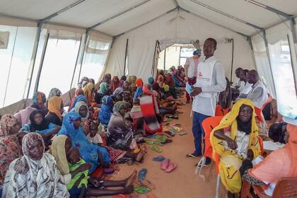 02/08/2023 Refugiados sudaneses en un centro médico de la ONG Médicos sin Fronteras (MSF) en Chad POLITICA MÉDICOS SIN FRONTERAS