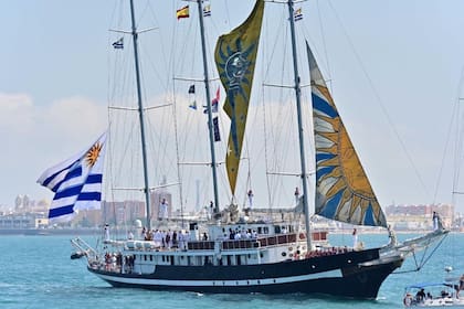 02/08/2024 Cádiz.- El 'Capitán Miranda', buque escuela de Uruguay, recalará en Cádiz este lunes con jornada de puertas abiertas. El 'Capitán Miranda', buque escuela de la Armada de Uruguay, regresará a Cádiz 11 meses después de su última escala, recalando en el puerto gaditano el próximo lunes 5 de agosto y ofreciendo jornada de puertas abiertas al público durante su estancia en el muelle. SOCIEDAD CONSULADO DE URUGUAY EN CÁDIZ