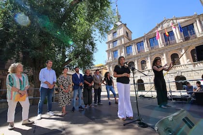 02/09/2022 La alcaldesa de Toledo, Milagros Tolón, en la inauguración del Voix Vives. POLITICA CASTILLA-LA MANCHA ESPAÑA EUROPA TOLEDO AUTONOMÍAS AYUNTAMIENTO