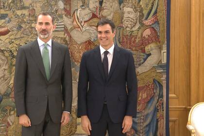 03/08/2018 El Rey Felipe junto al presidente del Gobierno, Pedro Sánchez POLITICA ARCHIVO