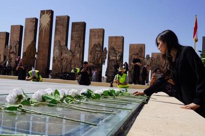 03/08/2024 La premio Nobel de la Paz, Nadia Murad, en la conmemoración del 10º aniversario del genocidio yazidí POLITICA ORIENTE PRÓXIMO ASIA IRAQ INTERNACIONAL NADIA MURAD / X