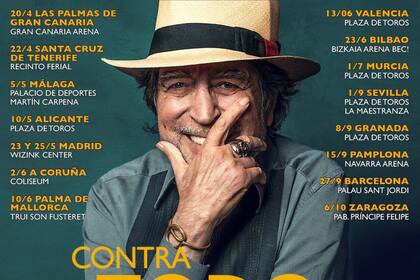 03/11/2022 Cartel promocional de la gira de Joaquín Sabina EUROPA ESPAÑA CULTURA RIFF MUSIC