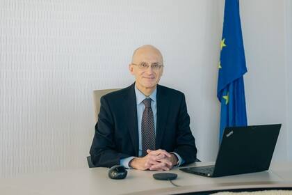 04-11-2020 El presidente del Consejo de Supervisión del BCE, Andrea Enria. POLITICA ECONOMIA EMPRESAS BCE