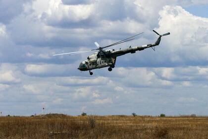 04-12-2021 Un helicóptero Mi-8 en Ucrania POLITICA EUROPA UCRANIA IGOR MASLOV / SPUTNIK / CONTACTOPHOTO