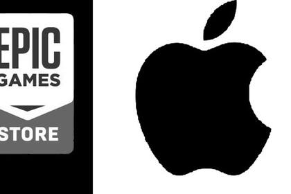 04/05/2021 Logos de Epic Games y Apple. POLITICA INVESTIGACIÓN Y TECNOLOGÍA EPIC GAMES / APPLE
