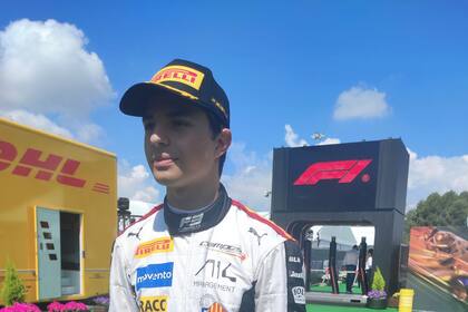 04/06/2023 El piloto español de Fórmula 3 Pepe Martí (Camps Racing) tras ganar la carrera del Gran Premio de España 2023, en el Circuit de Barcelona-Catalunya DEPORTES