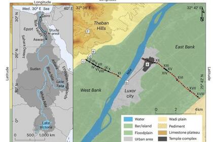 04/06/2024 Cambios en el Nilo fueron cruciales para el Antiguo Egipto. Un importante cambio en el curso del río Nilo hace unos 4.000 años favoreció una expansión agrícola que pudo contribuir al mayor esplendor alcanzado por la civilización del Antiguo Egipto. POLITICA INVESTIGACIÓN Y TECNOLOGÍA NATURE GEOSCIENCE (2024). DOI: 10.1038/S41561-024-