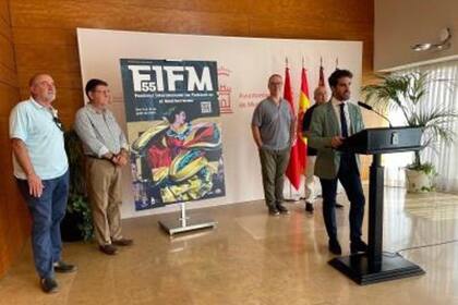 04/07/2023 Imagen de la presentación de la programación de la 55 edición del Festival de Folclore del Mediterráneo. Las principales actuaciones del festival más longevo de España tendrán lugar en la Plaza Belluga POLITICA ESPAÑA EUROPA MURCIA SOCIEDAD AYUNTAMIENTO DE MURCIA