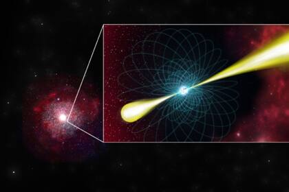 04/07/2024 Ilustración artística de un púlsar POLITICA INVESTIGACIÓN Y TECNOLOGÍA B.SAXTON/NSF/NRAO